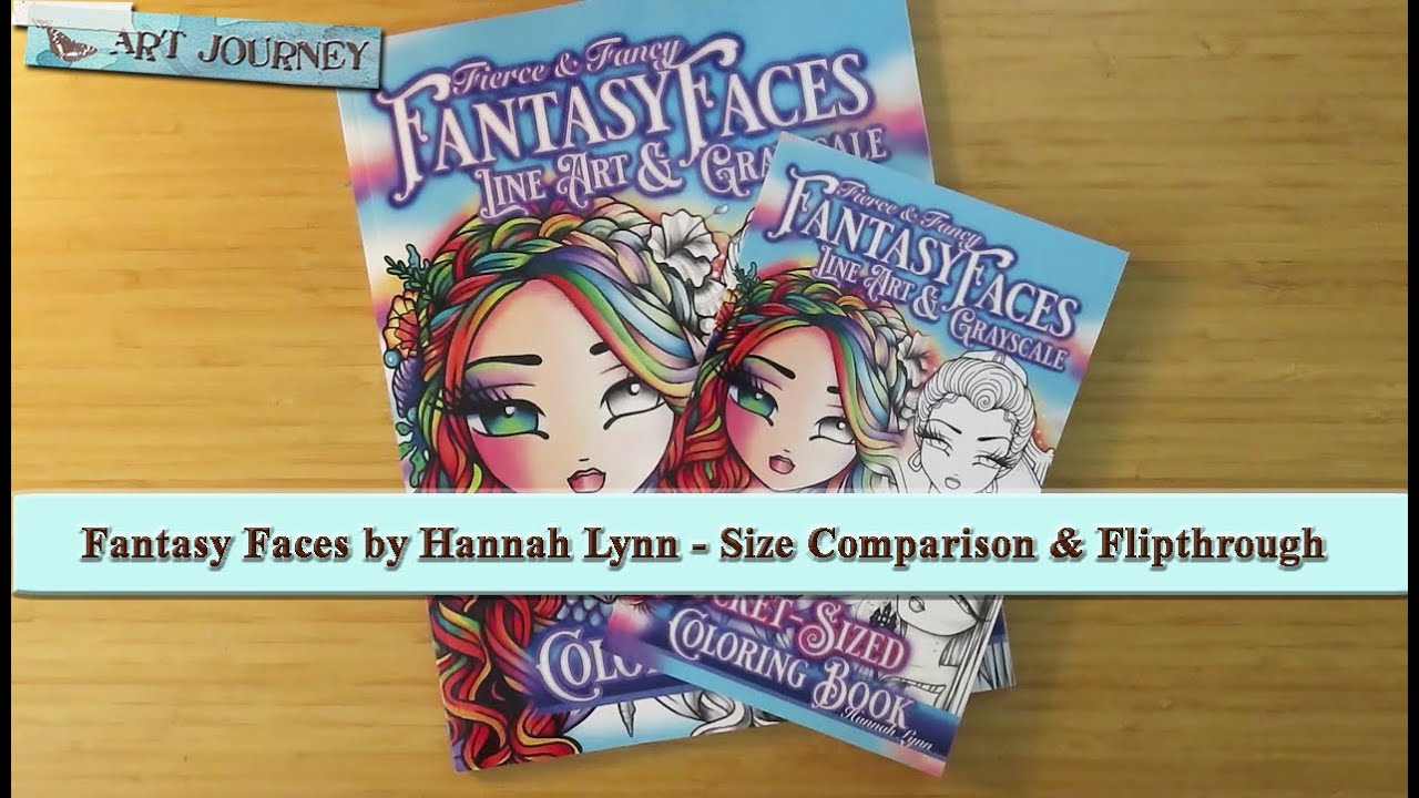 Fantasy Faces by Hannah Lynn  -  Pocket & Large Size Image Comparison and Flipthrough