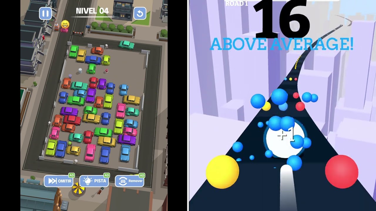 Car Out vs Color Road Amazing Gameplay 😁😁 