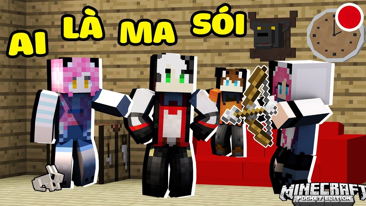 MỀU VÀ REDHOOD LẦN ĐẦU SÁNG TẠO TRÒ CHƠI MA SÓI TRONG MINECRAFT*MỀU STREAM THỬ THÁCH AI LÀ MA SÓI MC