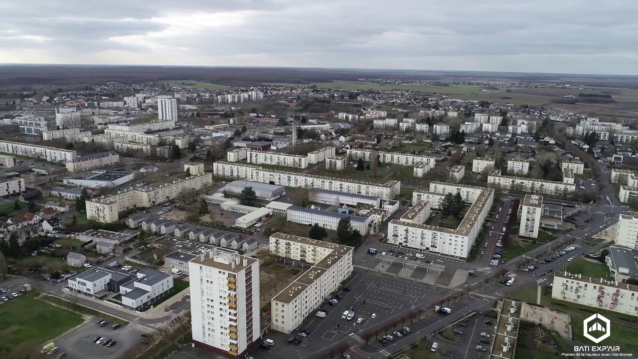 Vue à 360° de BLOIS filmée par drone