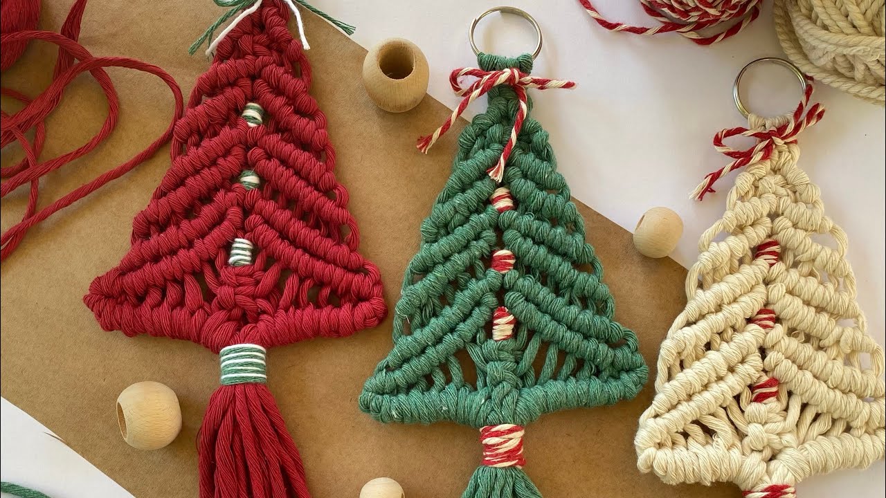 How to make macrame christmas tree?