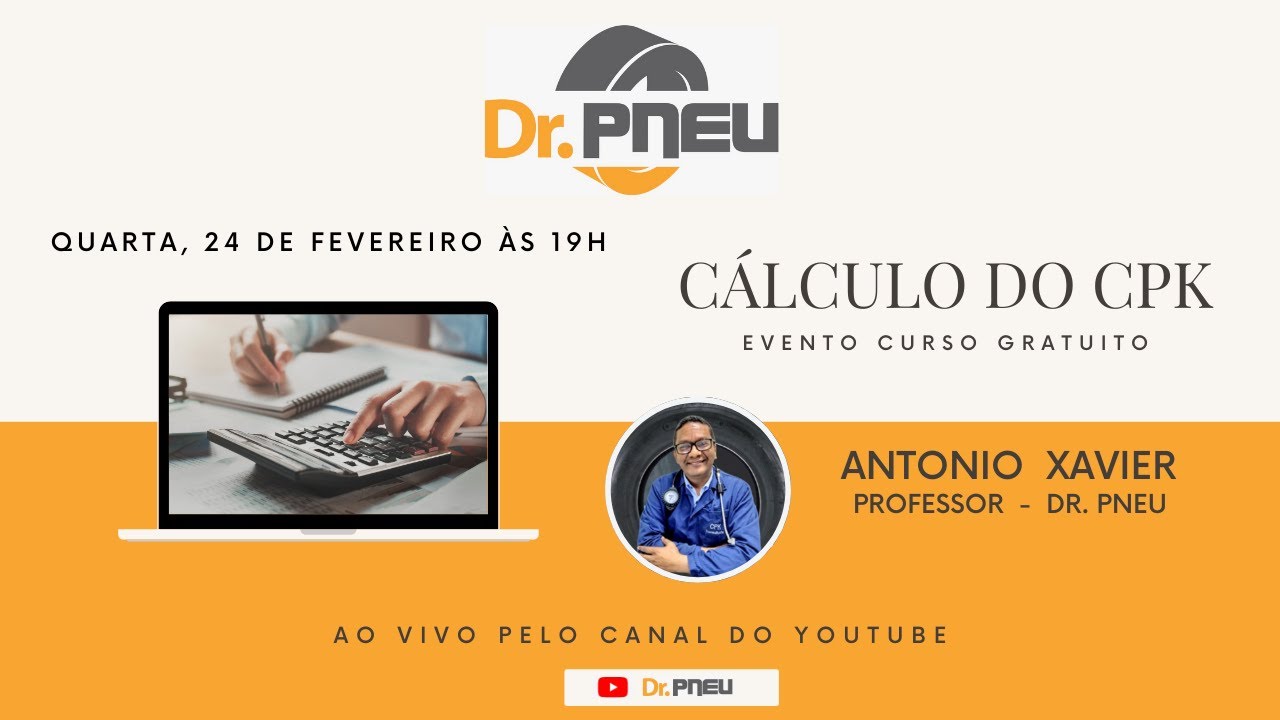 CURSO GRATUITO  CÁLCULO DO CPK
