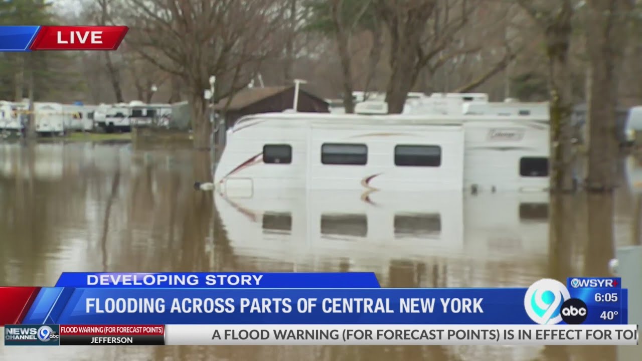 Central New York areas flooded after heavy rain