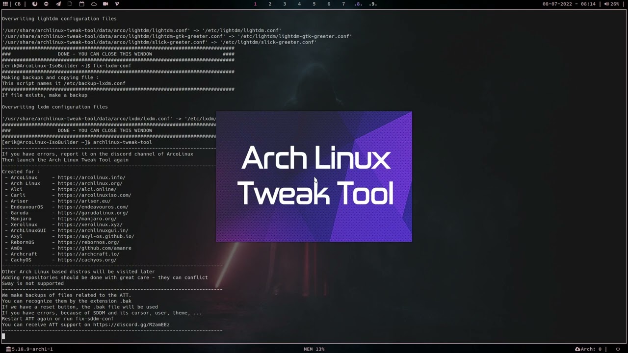 ArcoLinux : 2945 ATT - three fix scripts for sddm, lightdm and lxdm
