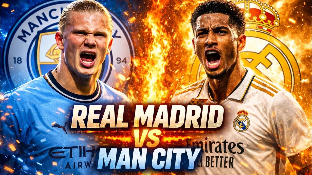 مباراة الذهاب في دوري ابطال اوروبا ريال مدريد ضد مانشسترسيتي 