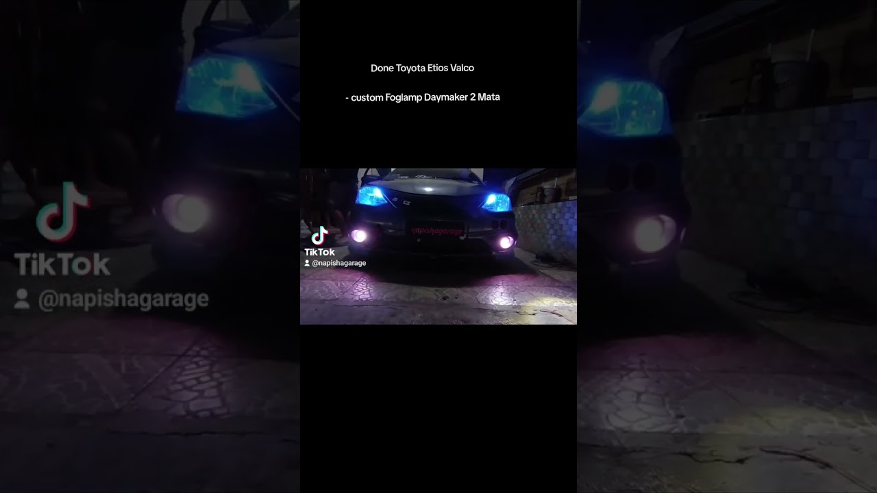 Toyota etios valco pasang foglamp daymaker 2 mata