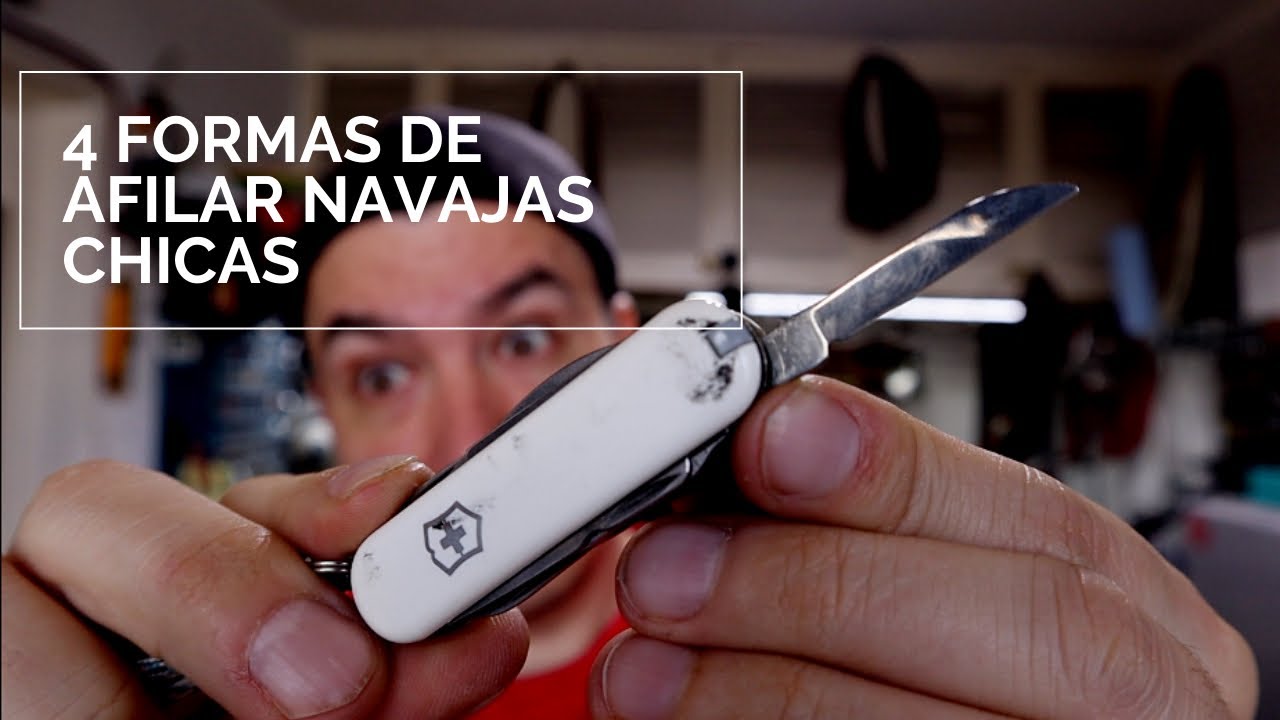 Como afilar una navaja pequeña 4 trucos ✅