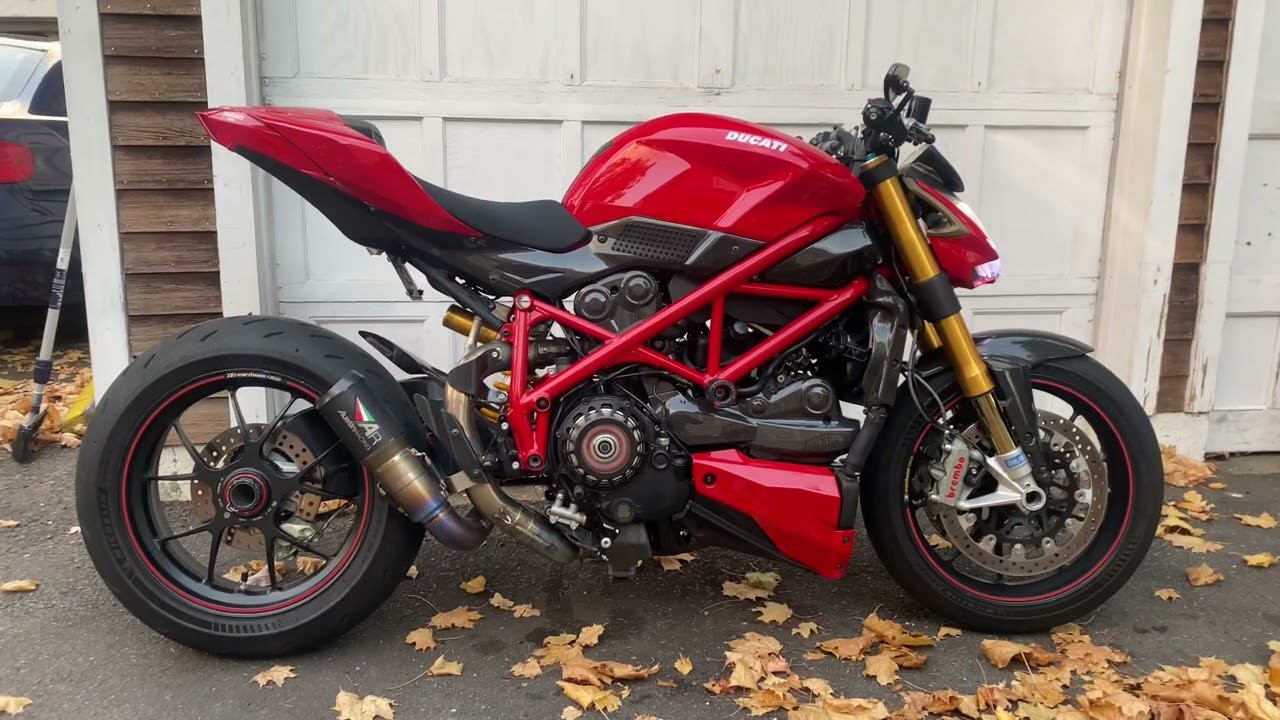 So just how much louder is an Austin Racing GP1R on a Streetfighter 1098S?