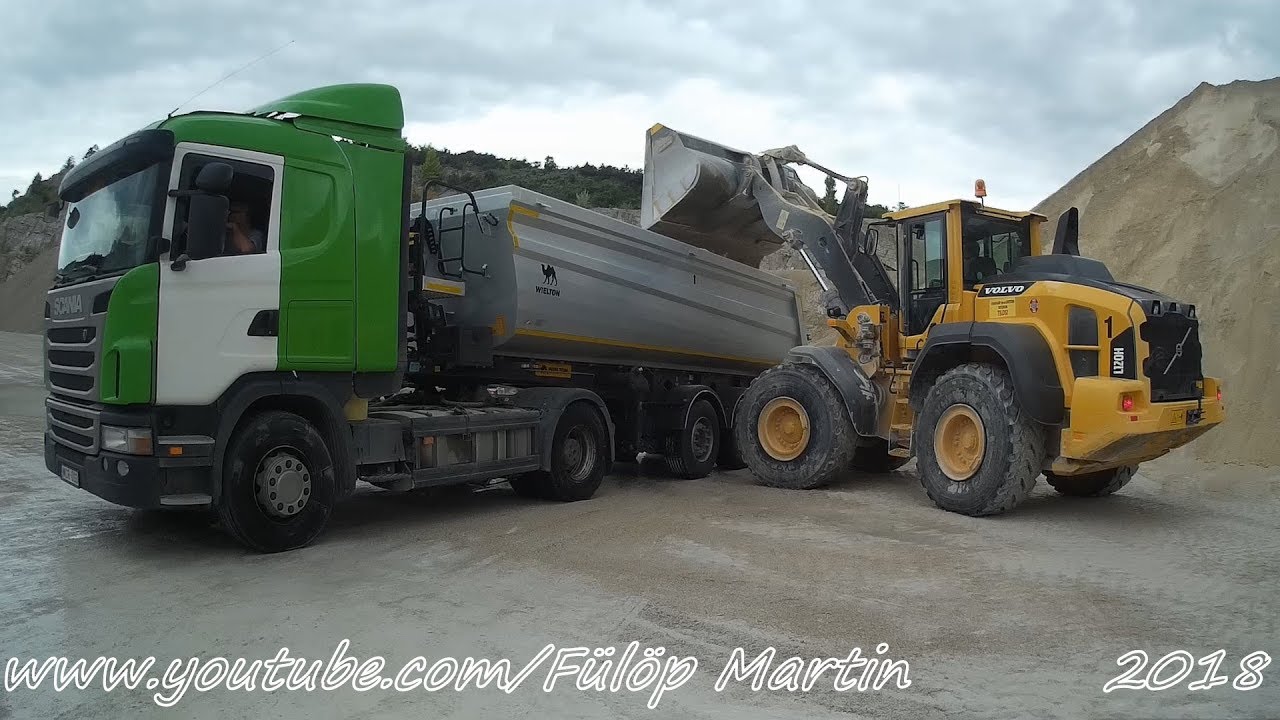 Homok rakodás és billentés Snecivel - Scania G420