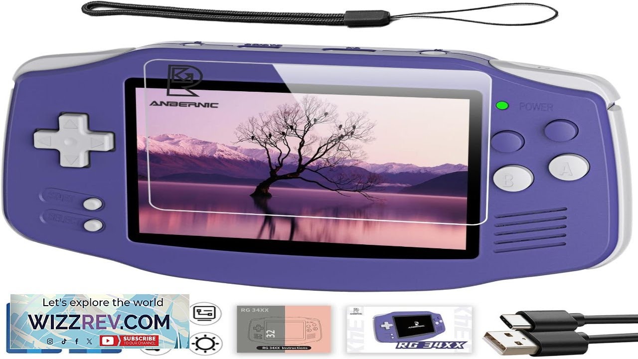 RG34XX Retro Handheld Game Console RG 34XX 3.4 Inch IPS Screen Retro