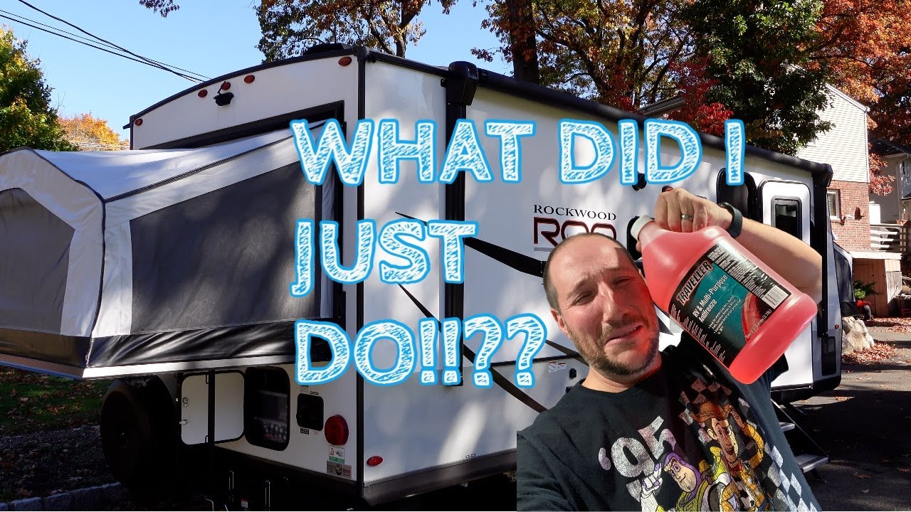 Первая подготовка к зиме нашего Rockwood Roo 233S