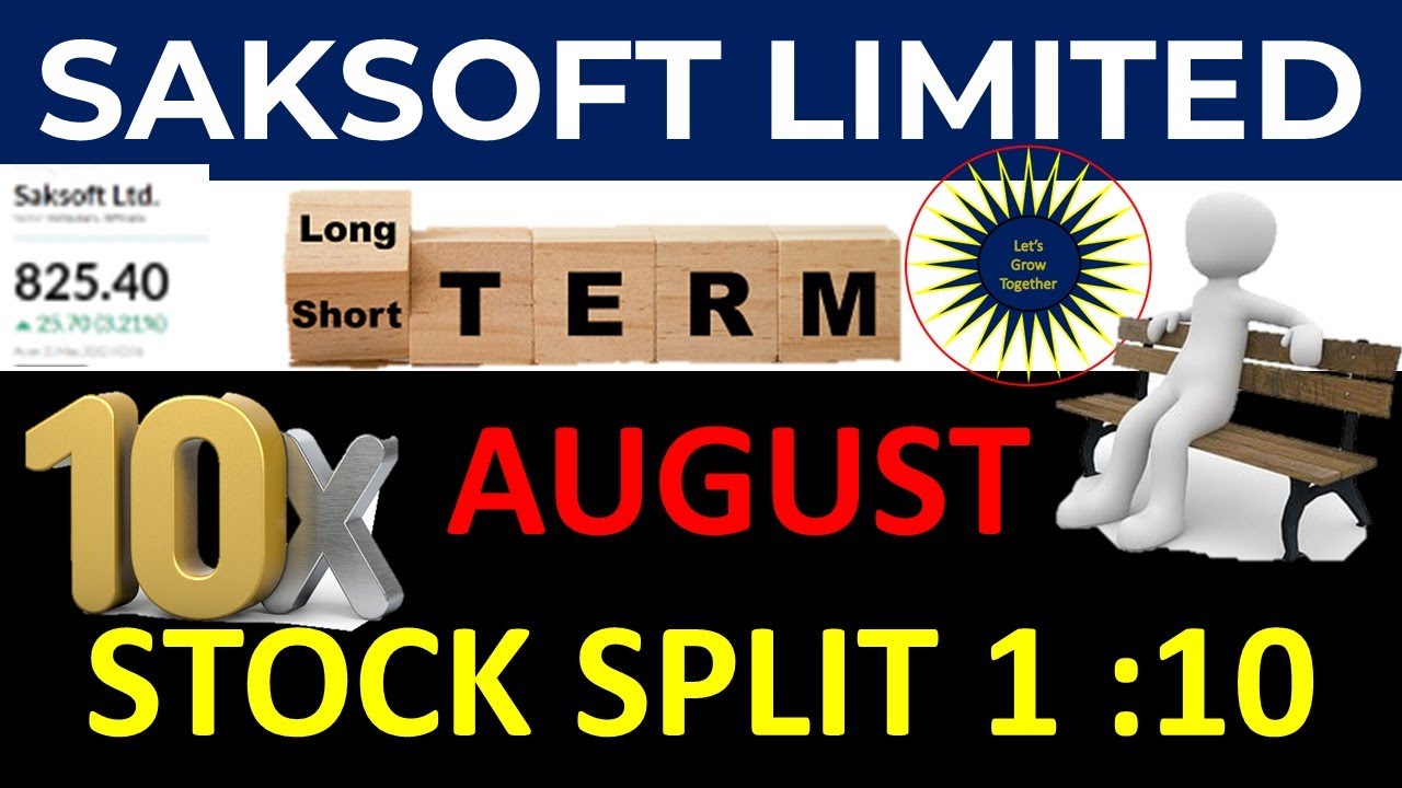 SAKSOFT LIMITED | STOCK SPLIT 1:10 | DIVIDEND | SHORT TERM UPDATES |