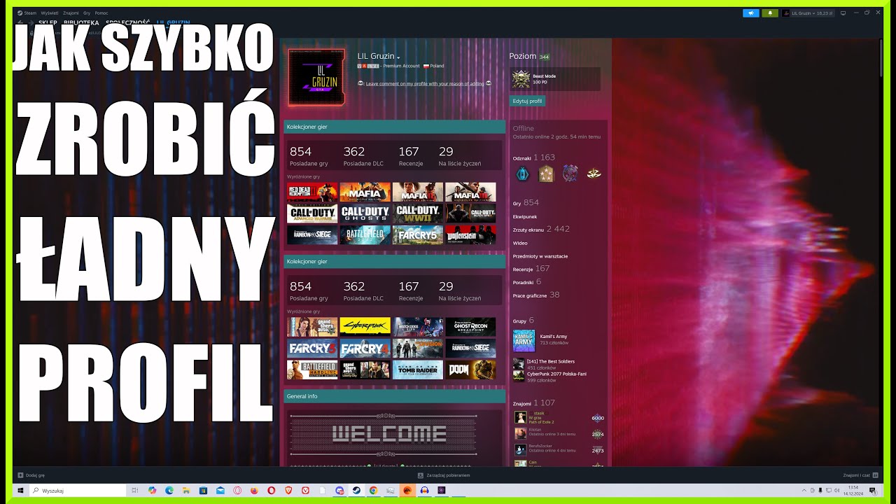 [PORADNIK] -  JAK MIEĆ - SZYBKO ZROBIĆ - ŁADNY PROFIL STEAM [2026] - TUTORIAL #steam #valve