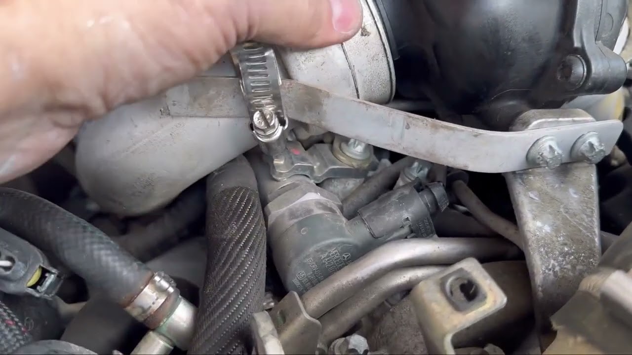 Mercedes Benz Dodge Sprinter Turbo Resonator Bracket Modification to Prevent Gasket Failure   DIY