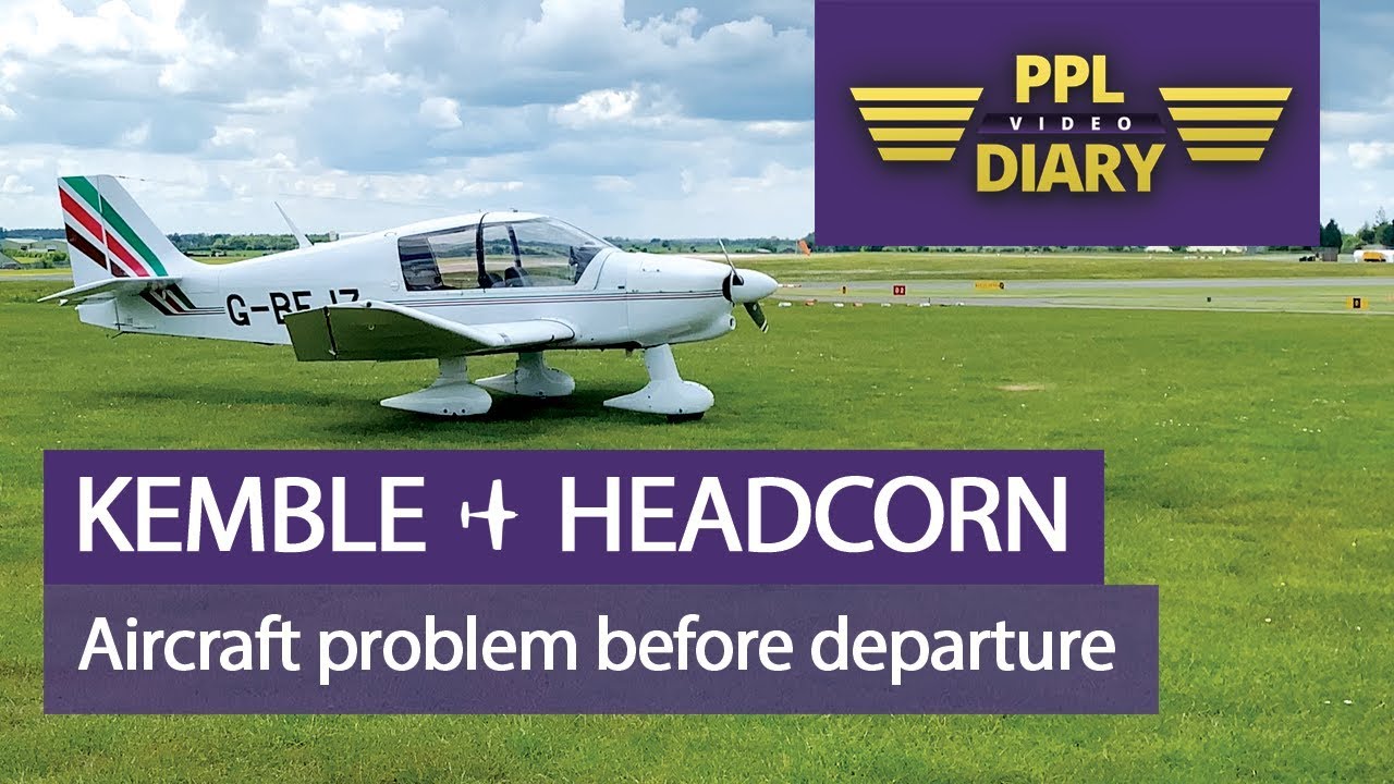 Aircraft Problem Before Departure - Kemble to Headcorn - G-BFJZ Robin DR400 (full ATC)