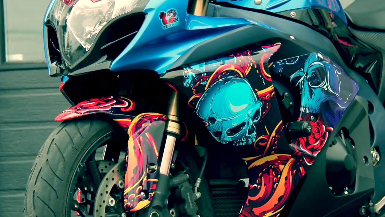 Suzuki GSXR 1000, Zombie WRAP Graphic Design (IphoneX DJI Osmo)