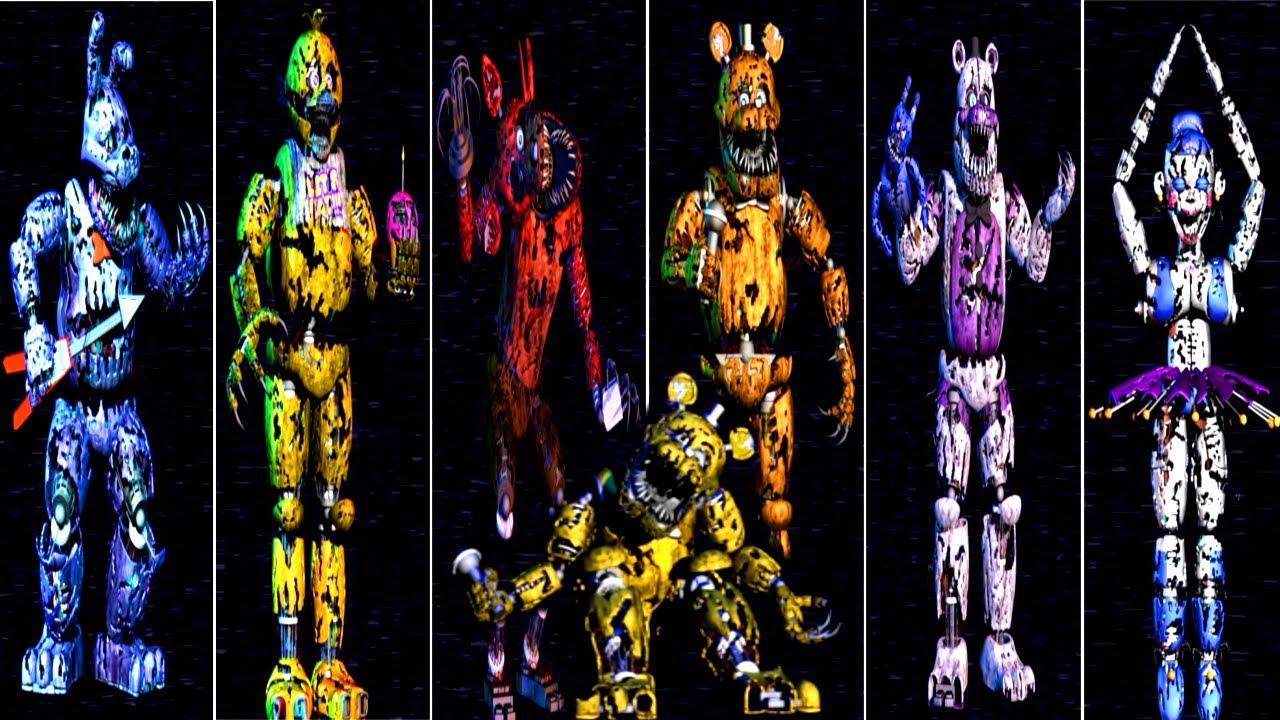 Post-Shift ALL ANIMATRONICS (EXTRAS)
