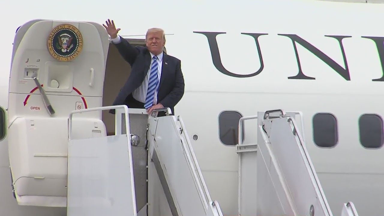 Video: President Trump arrives at Griffiss