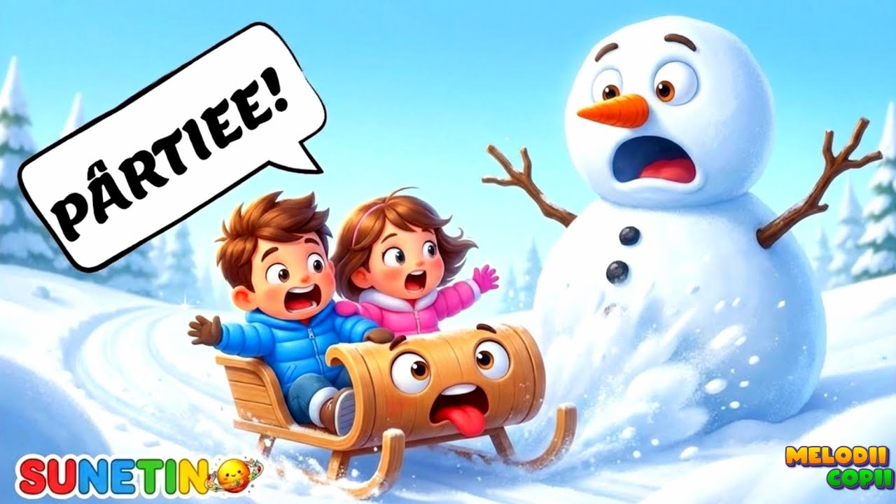 Saniuta Fuge! 🛷 | Cântec de iarnă pentru COPII 