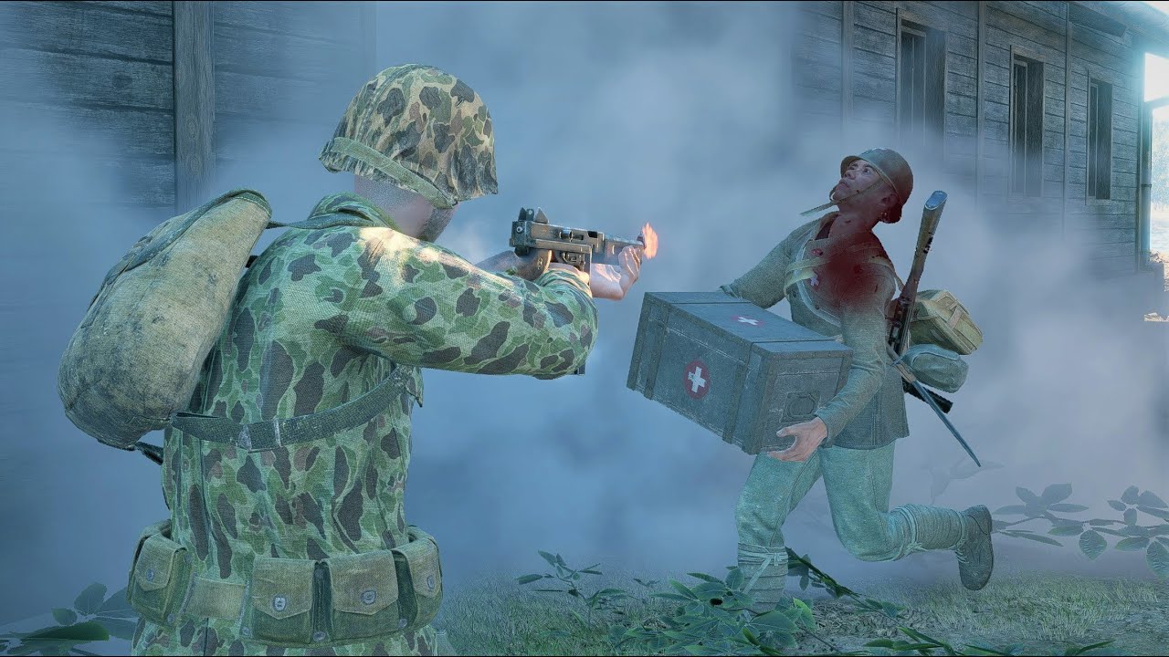 Enlisted Gameplay - USA vs Japan - Gavutu South - Pacific War