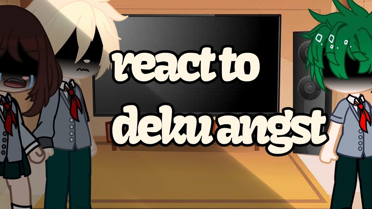 《Mha react to deku angst》●credits in description● ||gacha club|| #reaction 🥀