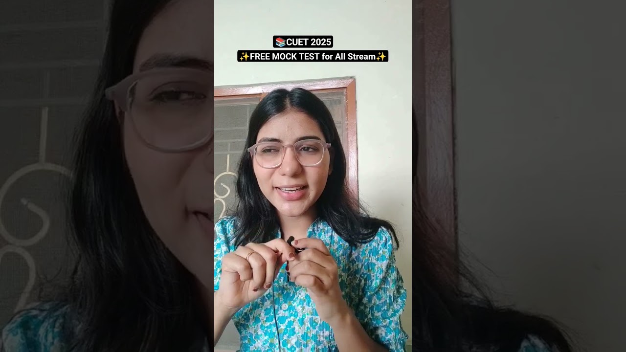 CUET 2025 Free mock test for all stream 🌟📚 #cuet2025 #walkinwitharpi #ytshorts