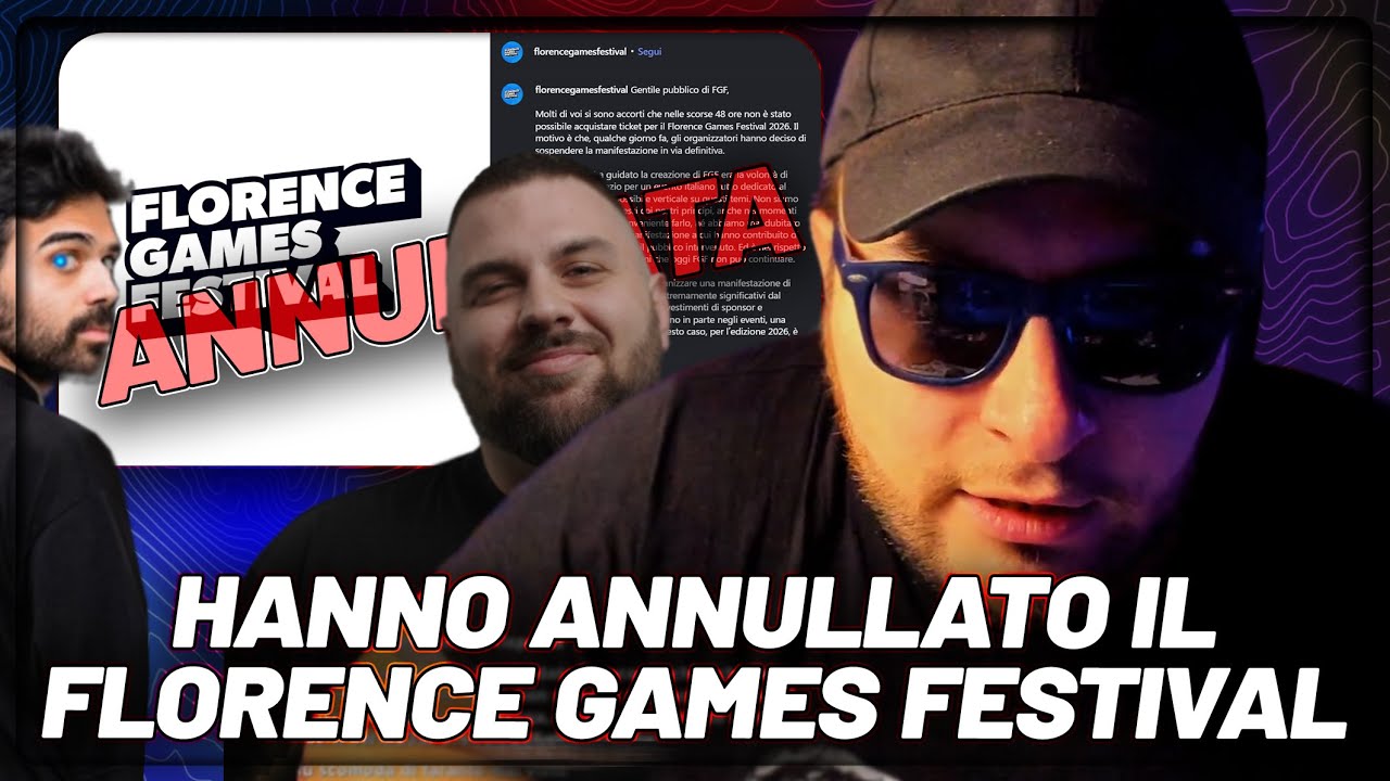 HANNO ANNULLATO IL FLORENCE GAMES FESTIVAL
