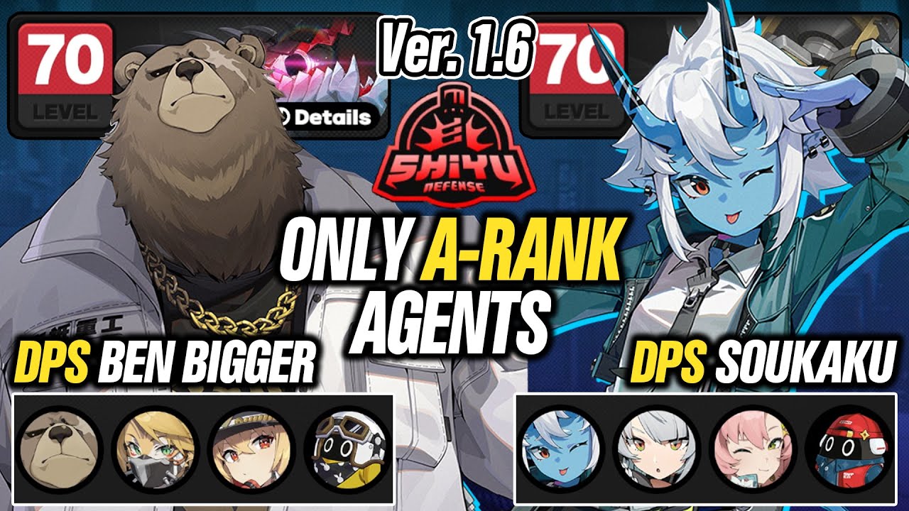 NON-STOP!! ONLY A-RANK AGENTS here - DPS Ben Bigger & DPS Soukaku DESTROY NEW v1.6 Shiyu Defense 7