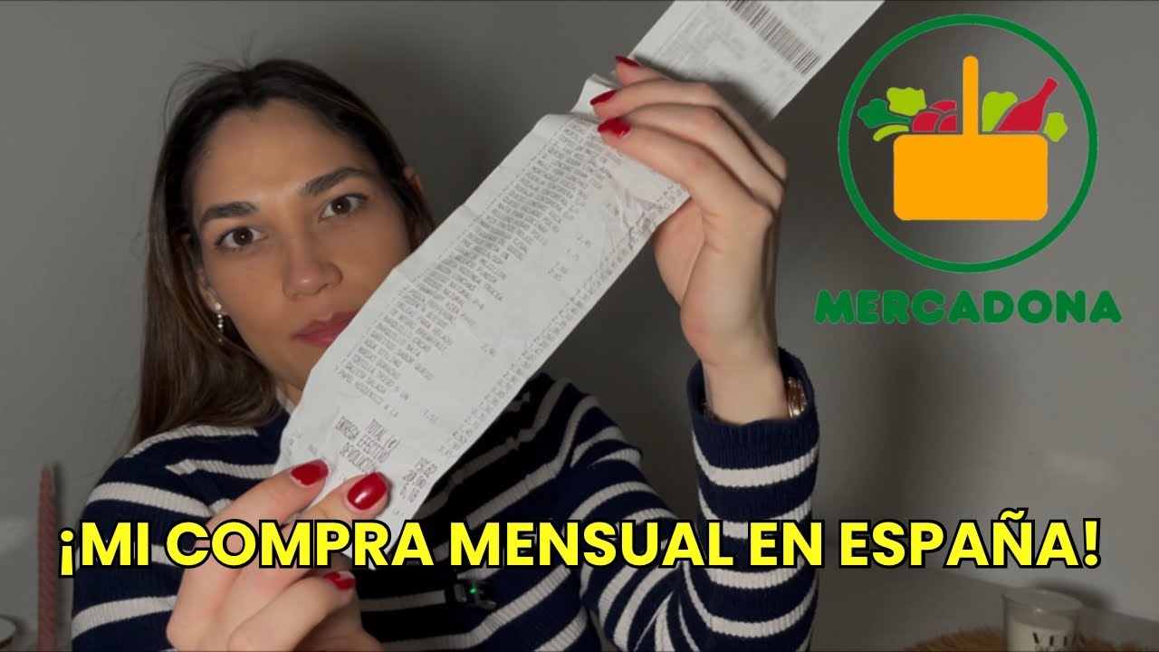 ¿CUÁNTO ME GASTO EN MI COMPRA MENSUAL EN ESPAÑA? Te enseño el precio de TODOS los productos😳