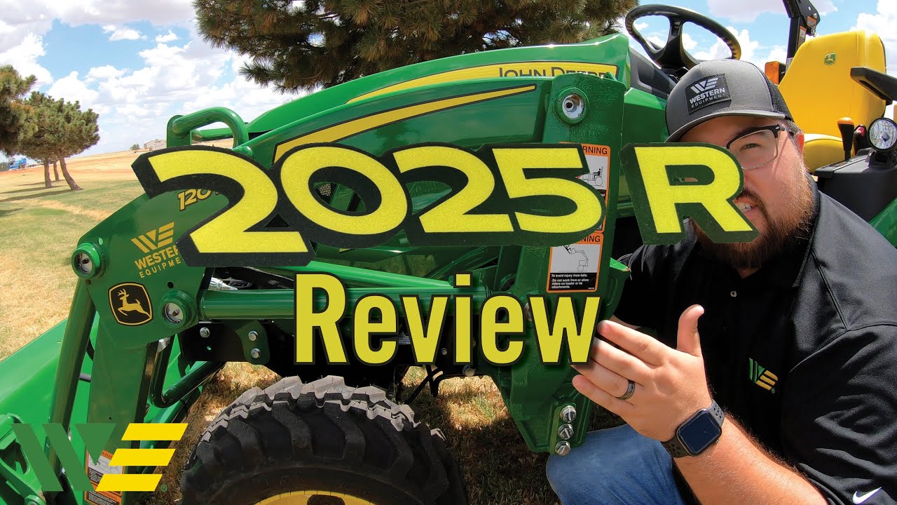 Обзор и осмотр трактора John Deere 2025R 2022 года