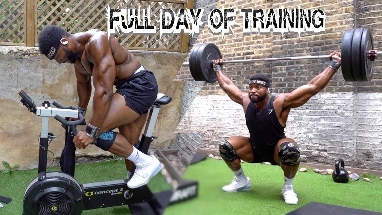 FULL DAY OF TRAINING AT HOME | Weightlifting, Conditioning, Mobility