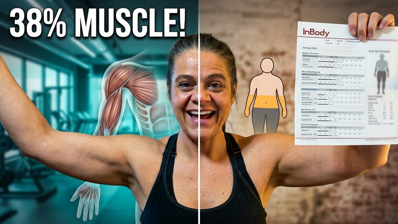 I'm at 38% Muscle Mass! My Monthly Body Composition Scan Results!  #bodytransformation