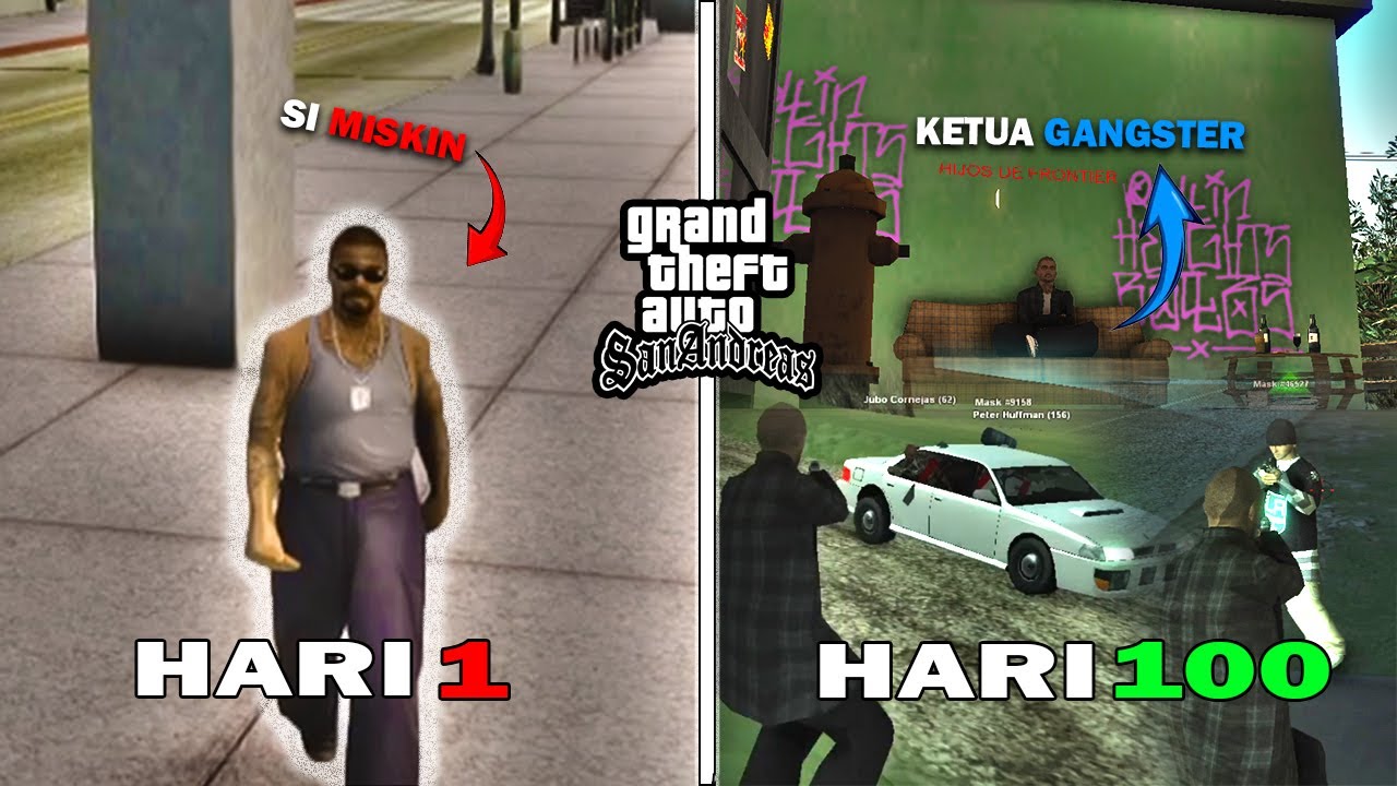 100 Hari Dari Pekerja Biasa Hingga Menjadi Ketua GANGSTER Di Kota Los Santos