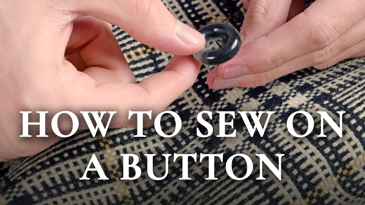 How to Sew on a Button By Hand - Quick & Easy Beginners Guide for Shirts, Coats & Jackets