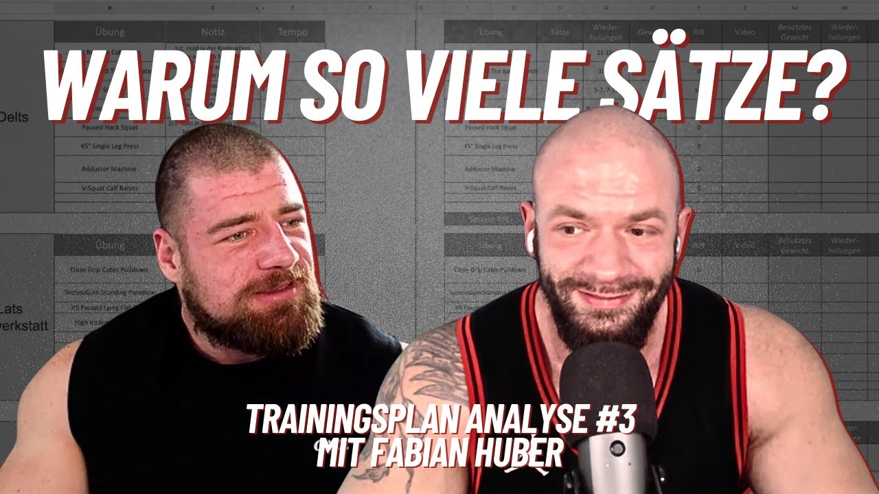 Wir analysieren eure Pläne! Warum so viele Sätze? 