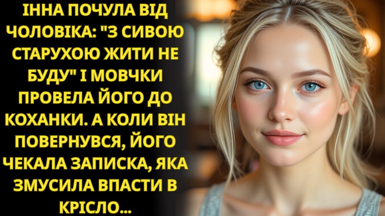 «Посивіла — стала старою!» — сказав чоловік і пішов  Але записка його приголомшила…