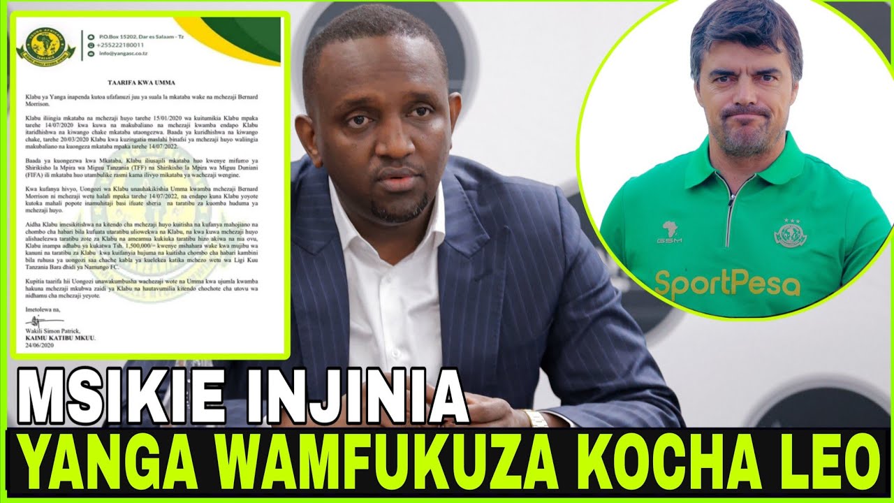🔴#LIVE KIMENUKA; MSIKIE INJINIA MUDA HUU AFUNGUKA ATANGAZA KUMFUKUZA KOCHA PEDRO LEO, SABABU HIZI...