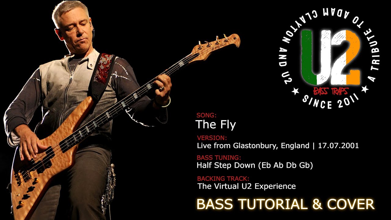 U2 - The Fly (Glastonbury 2011 version) [Bass Tutorial & Bass Cover]