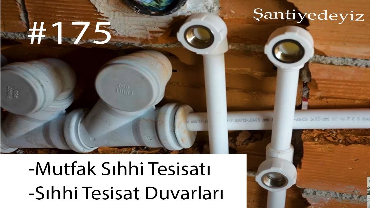 #175 Mutfakta Sıhhi Tesisat/ Tesisat Duvarı Kalınlığı/ Sıhhi Tesisat/ Şantiyedeyiz