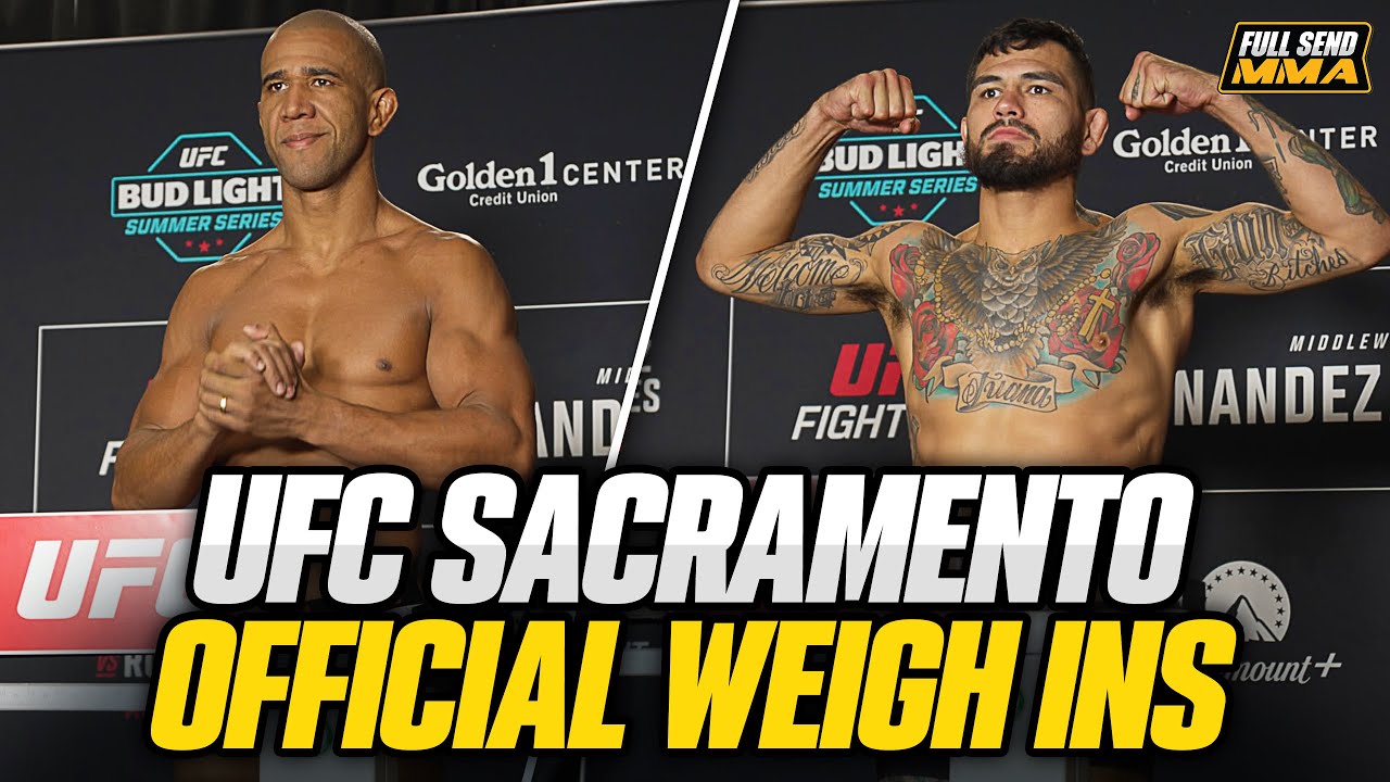 UFC Sacramento Official Weigh Ins Anthony Hernandez vs Gregory Rodrigues