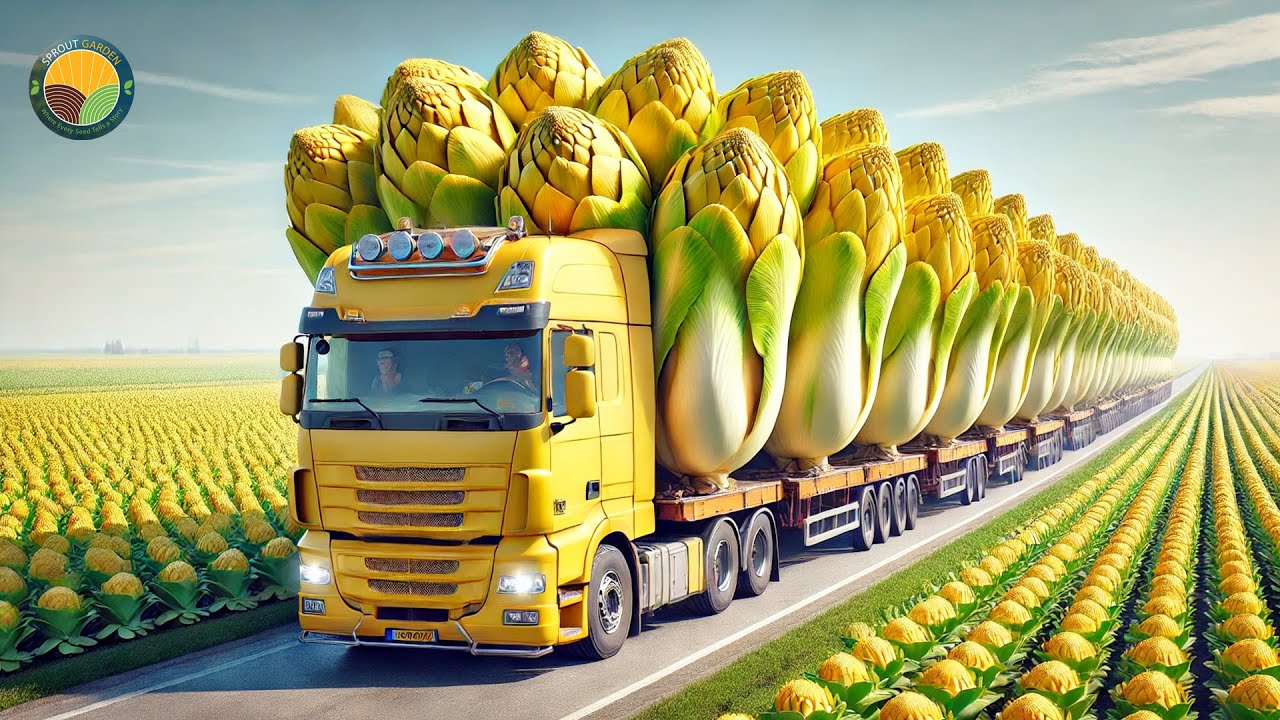 How Belgian Farmers Harvest Millions of Golden Endive Buds in a Dark Room | Farming Documentary