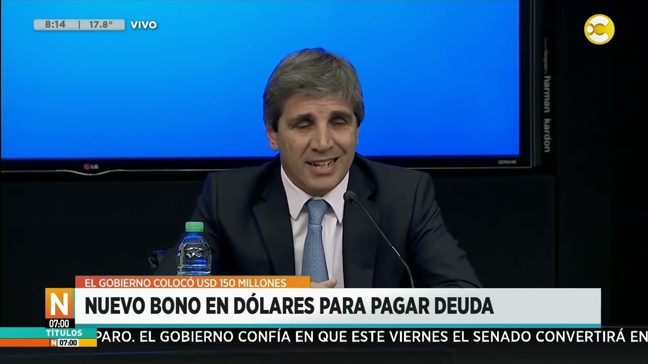 Nuevo bono en dólares para pagar la deuda │N7:00│ 26-02-26