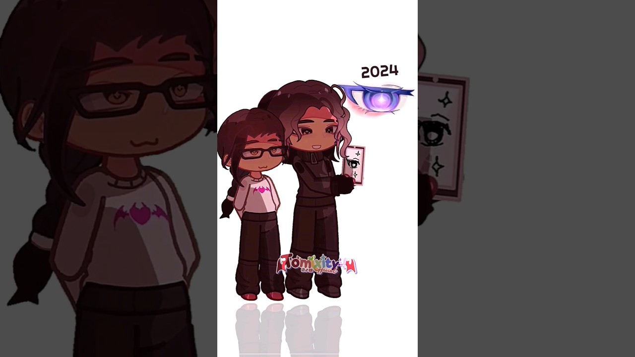 🥲 2019 vs 2024 eye shading be like: / #gachalife2 #gachatrend #gacha #gachaanimation #gachalife