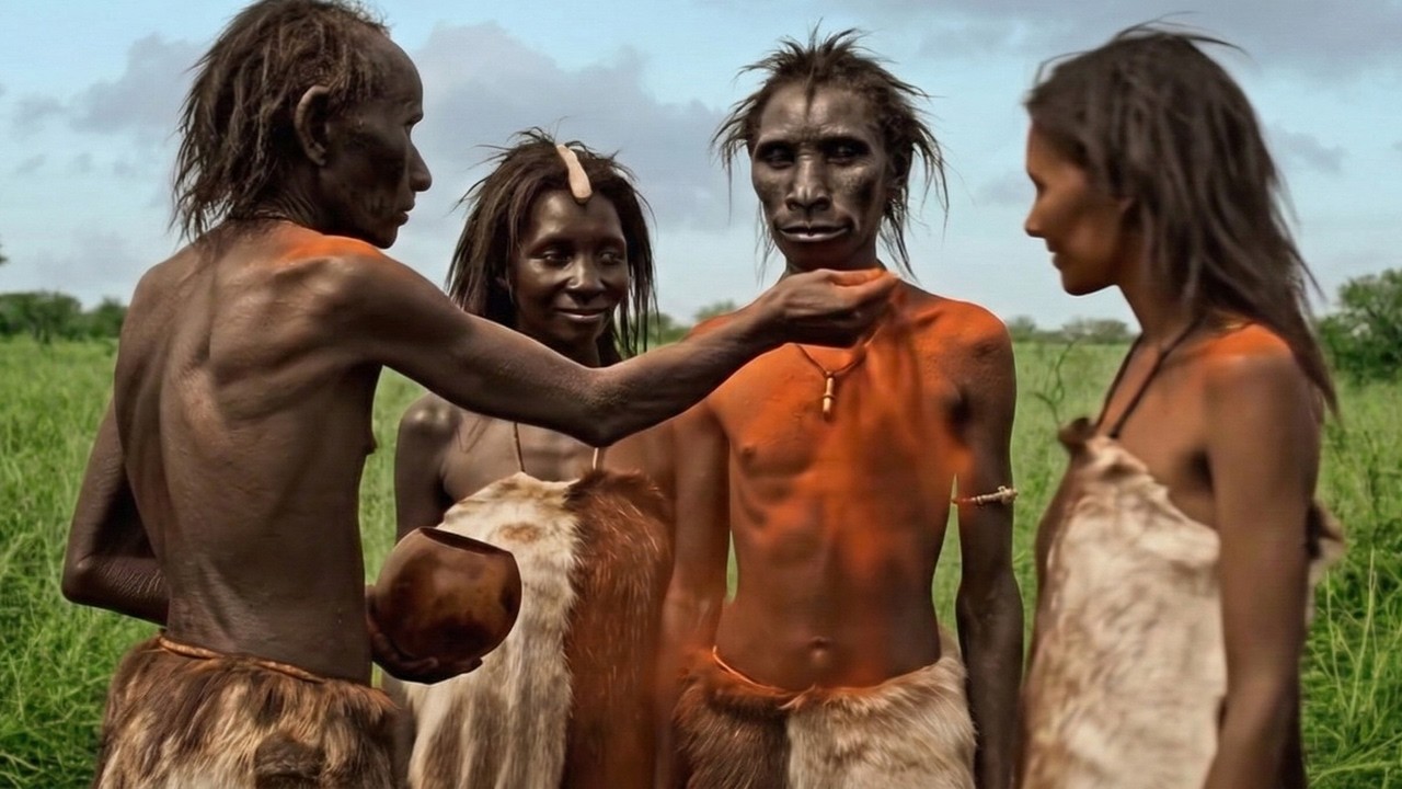 EARLY HUMANS and ANCIENT RITUALS | Survival challenge in Stone Age (3D CGI)