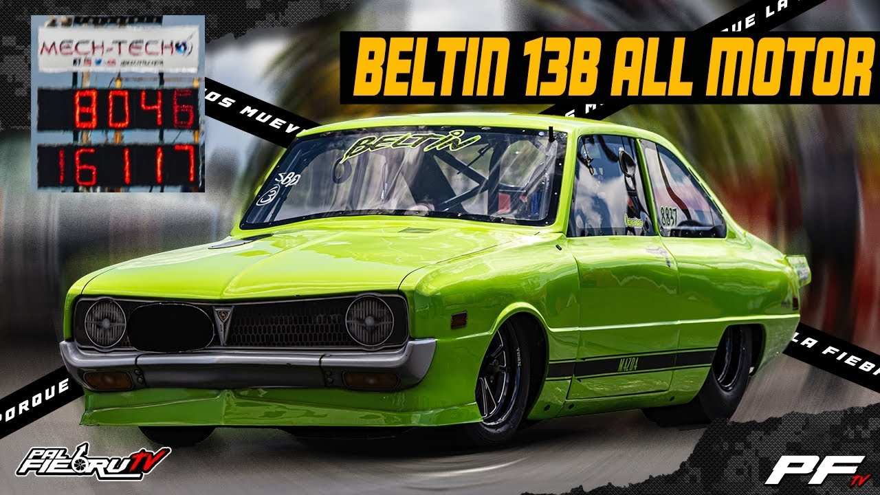 Beltin Racing Mazda R100 13b All Motor New Record 8.04 @161mph Salinas Speedway