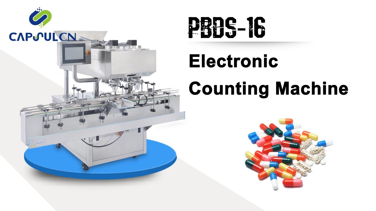 Automatic 16 Channel Vibration Intelligent Visual Capsule Counting Machine PBDS-16