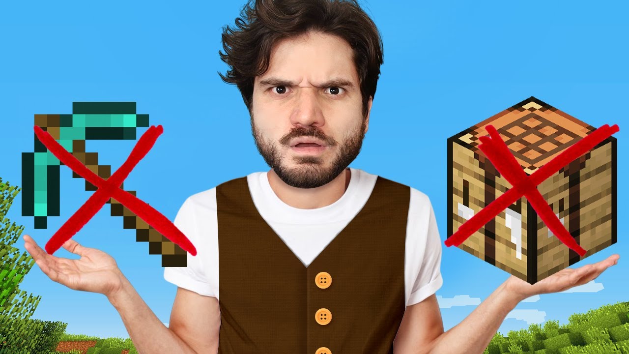 MINECRAFT, MAS EU NÃO POSSO MINERAR E NEM CRAFTAR NADA!