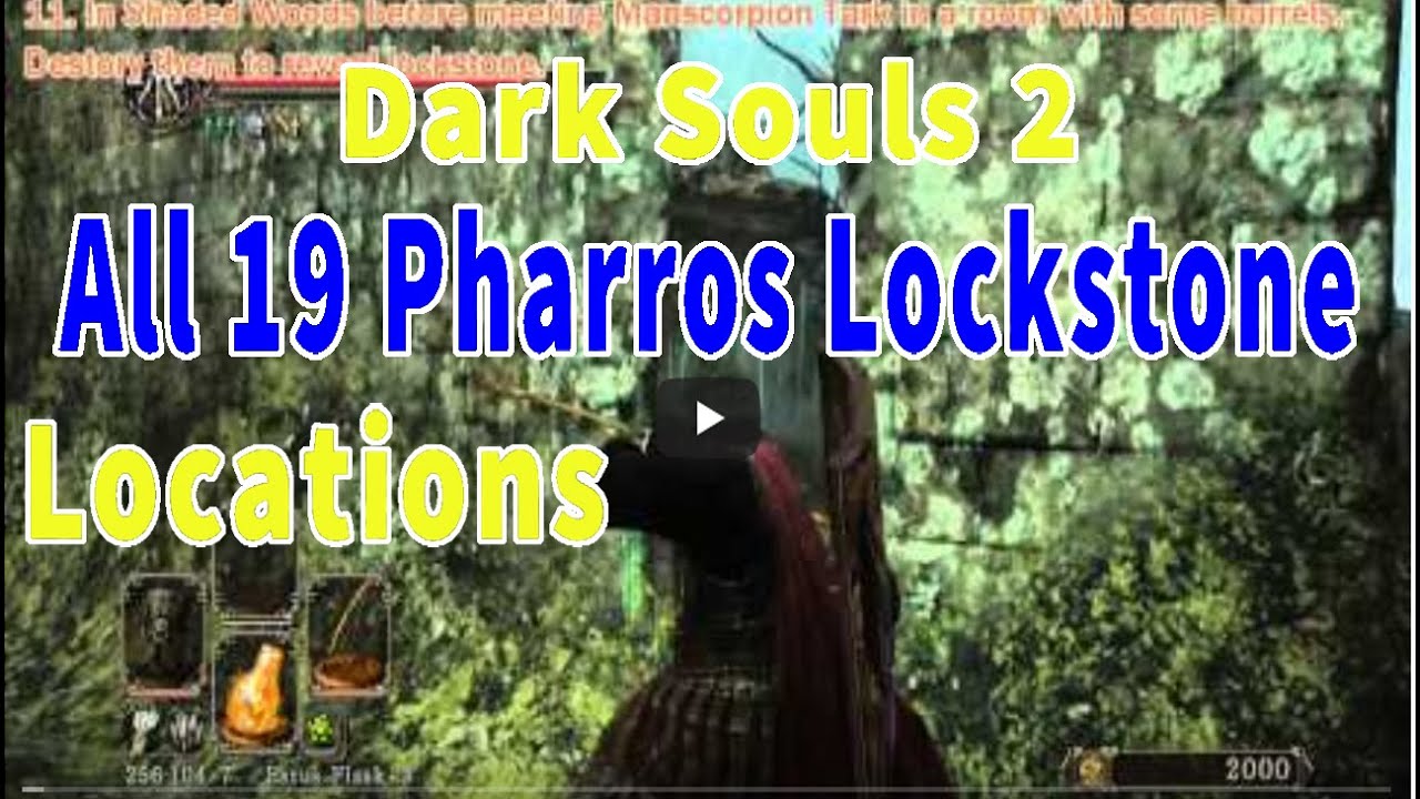 Dark Souls 2 All 19 Pharros Lockstone Locations