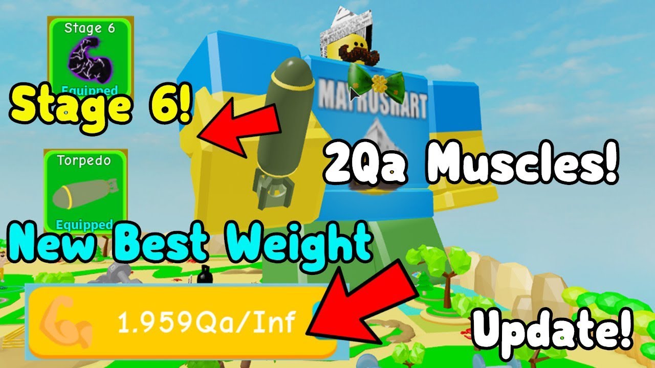 Разблокирован 6-й этап! Новый лучший вес! 2 Qa Muscle! — Lifting Simulator
