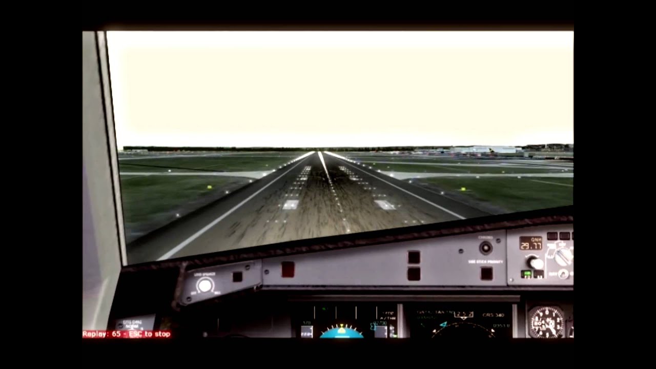 A343 LUFTHANSA LANDING AT FRANFKFURT